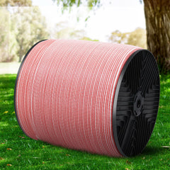 Giantz 2000M Electric Fence Wire Tape Poly Stainless Steel Temporary Fencing Kit Tristar Online
