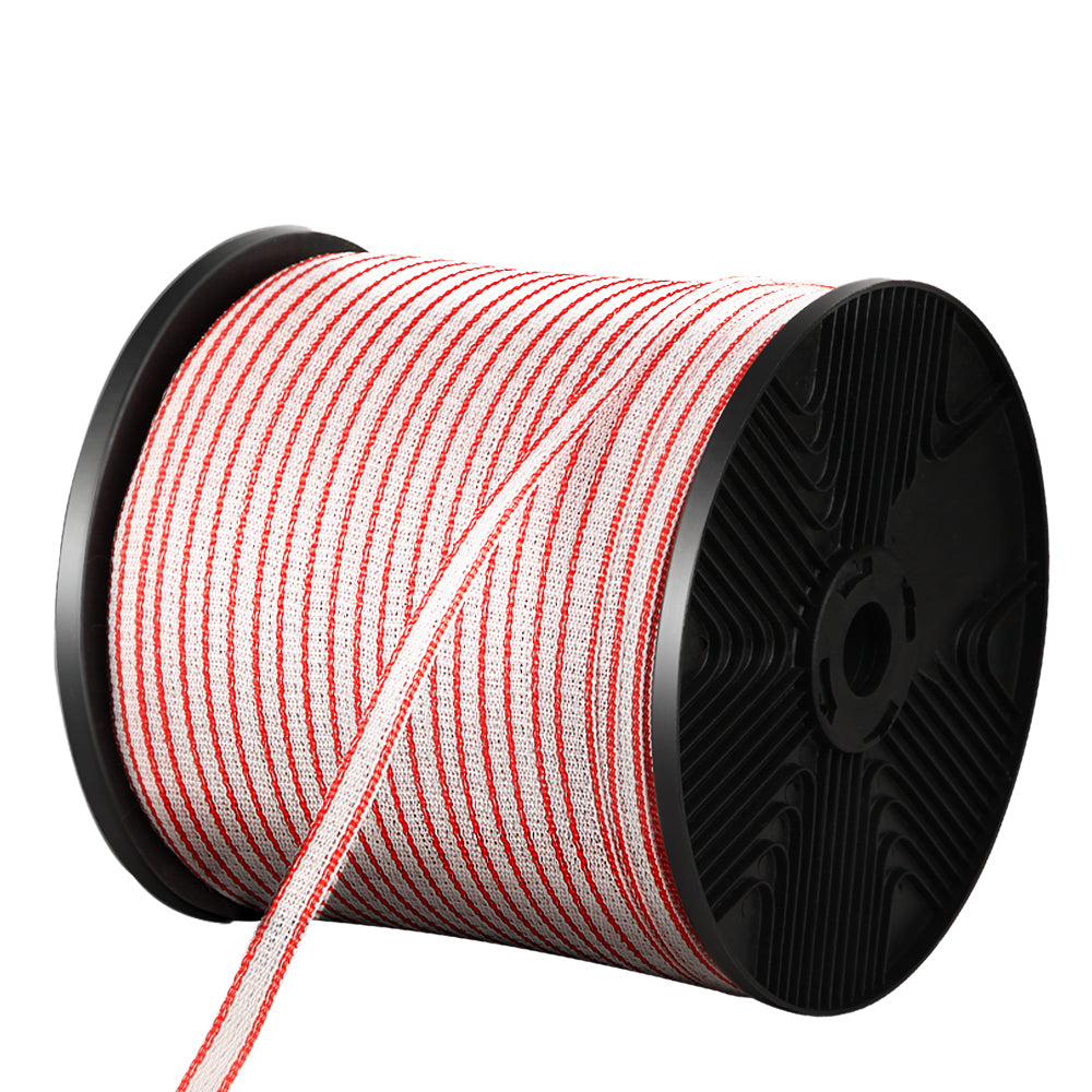 Giantz Electric Fence Wire 400M Tape Fencing Roll Energiser Poly Stainless Steel Tristar Online