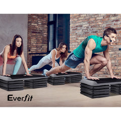 Everfit Set of 4 Aerobic Step Risers Exercise Stepper Workout Gym Fitness Bench Platform Tristar Online