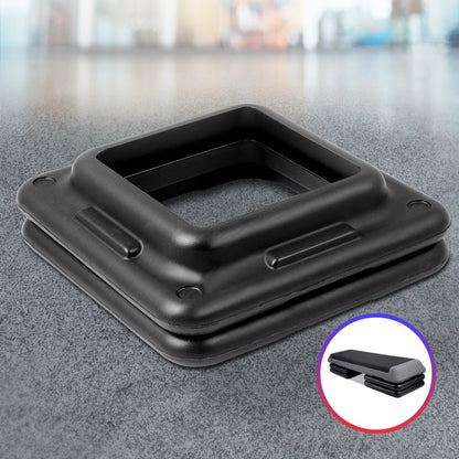 Everfit Set of 2 Aerobic Step Risers Exercise Stepper Block Fitness Gym Workout Bench Tristar Online