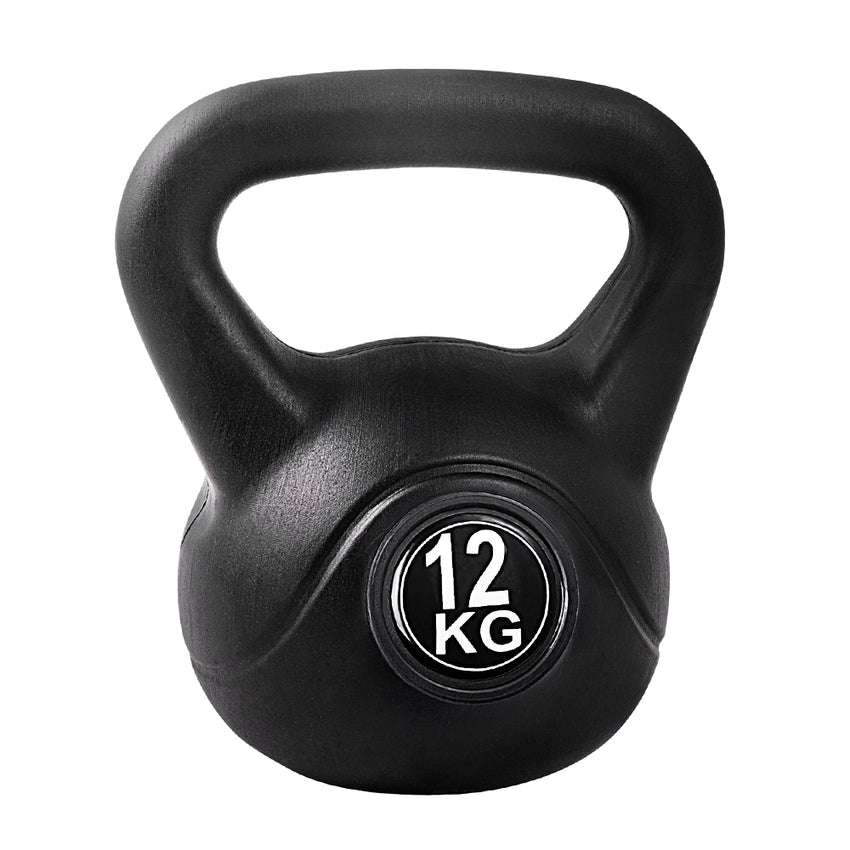 Everfit 12kg Kettlebell Set Weight Lifting Bench Dumbbells Kettle Bell Gym Home Tristar Online