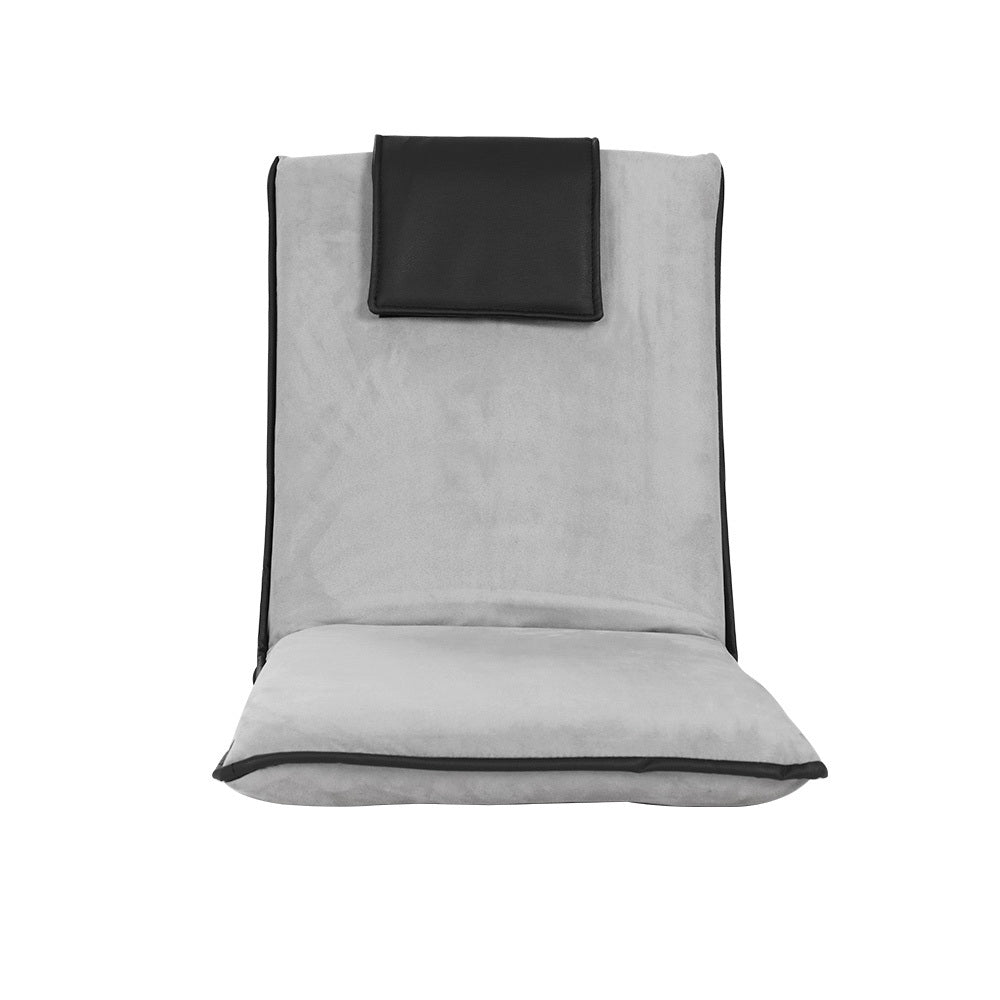 Artiss Floor Lounge Sofa Bed Couch Recliner Chair Folding Chair Cushion Grey Tristar Online