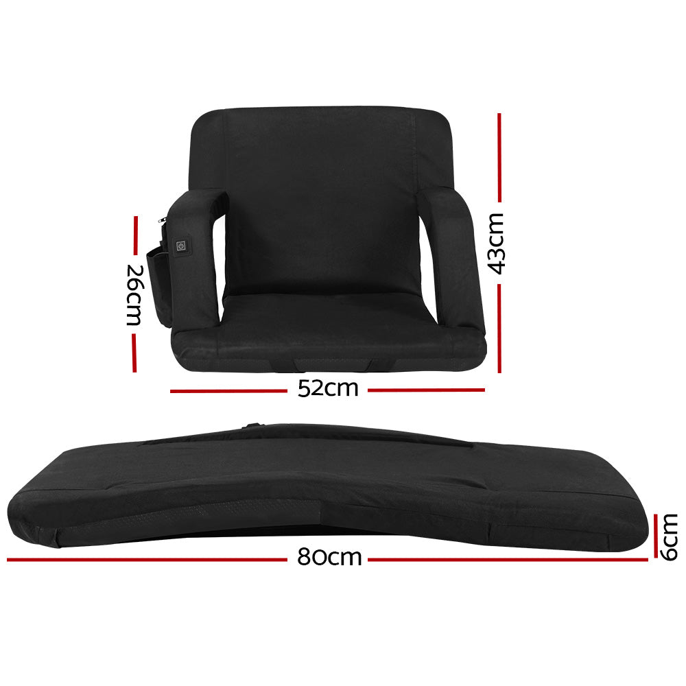 Artiss Lounge Sofa Bed With Armrest Heated Floor Recliner Futon Couch Folding Chair Cushion Tristar Online