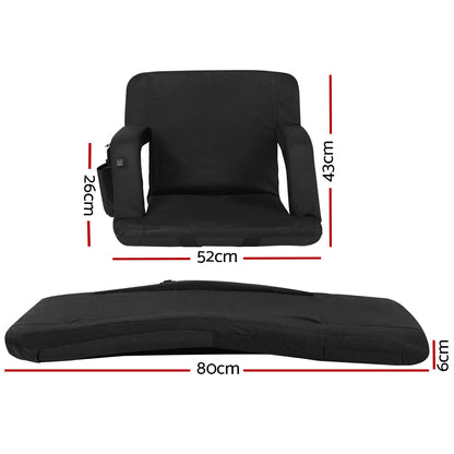 Artiss Lounge Sofa Bed With Armrest Heated Floor Recliner Futon Couch Folding Chair Cushion Tristar Online
