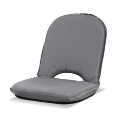Artiss Floor Lounge Sofa Camping Portable Recliner Beach Chair Folding Outdoor Grey Tristar Online