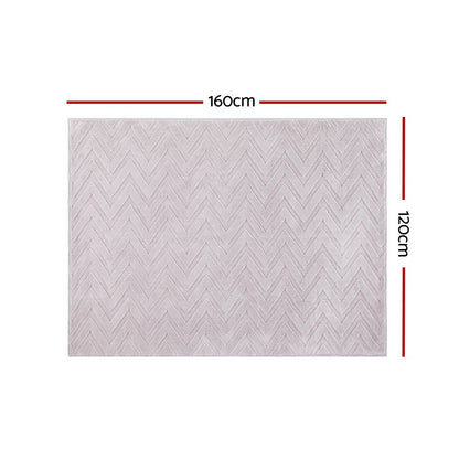Artiss Floor Rugs 120x160cm Washable Area Mat Large Carpet Microfiber Ripple Tristar Online