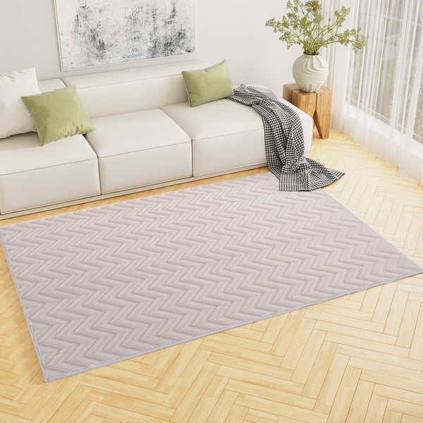 Artiss Floor Rugs 160x230cm Washable Area Mat Large Carpet Microfiber Ripple Tristar Online