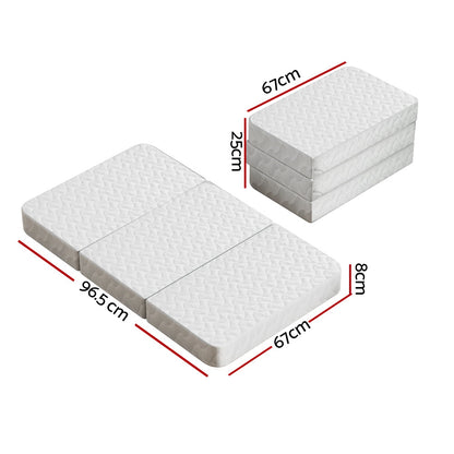 Giselle Foldable Mattress Portacot Foam Mattresses Travel Cot Baby Bamboo Cover Tristar Online