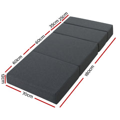 Giselle Bedding Folding Mattress Foldable Portable Bed Floor Mat Camping Pad Tristar Online