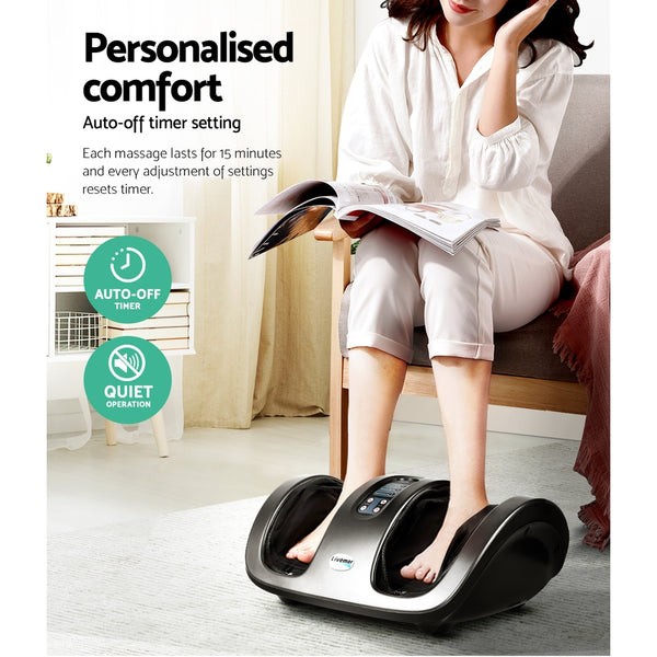 Livemor Foot Massager Shiatsu Massagers Electric Roller Kneading Calf Leg Grey Tristar Online