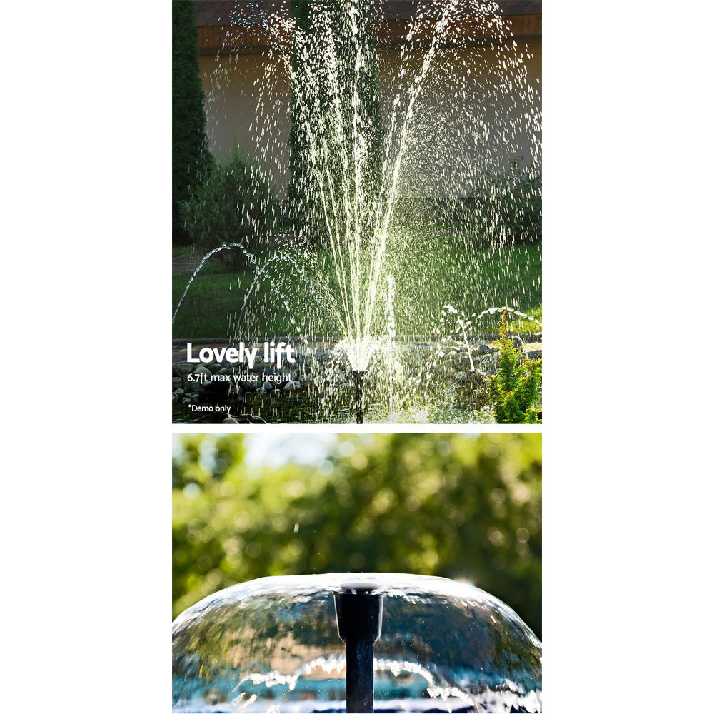 Gardeon Solar Pond Pump Powered Water Fountain Outdoor Submersible Filter 6.6FT Tristar Online