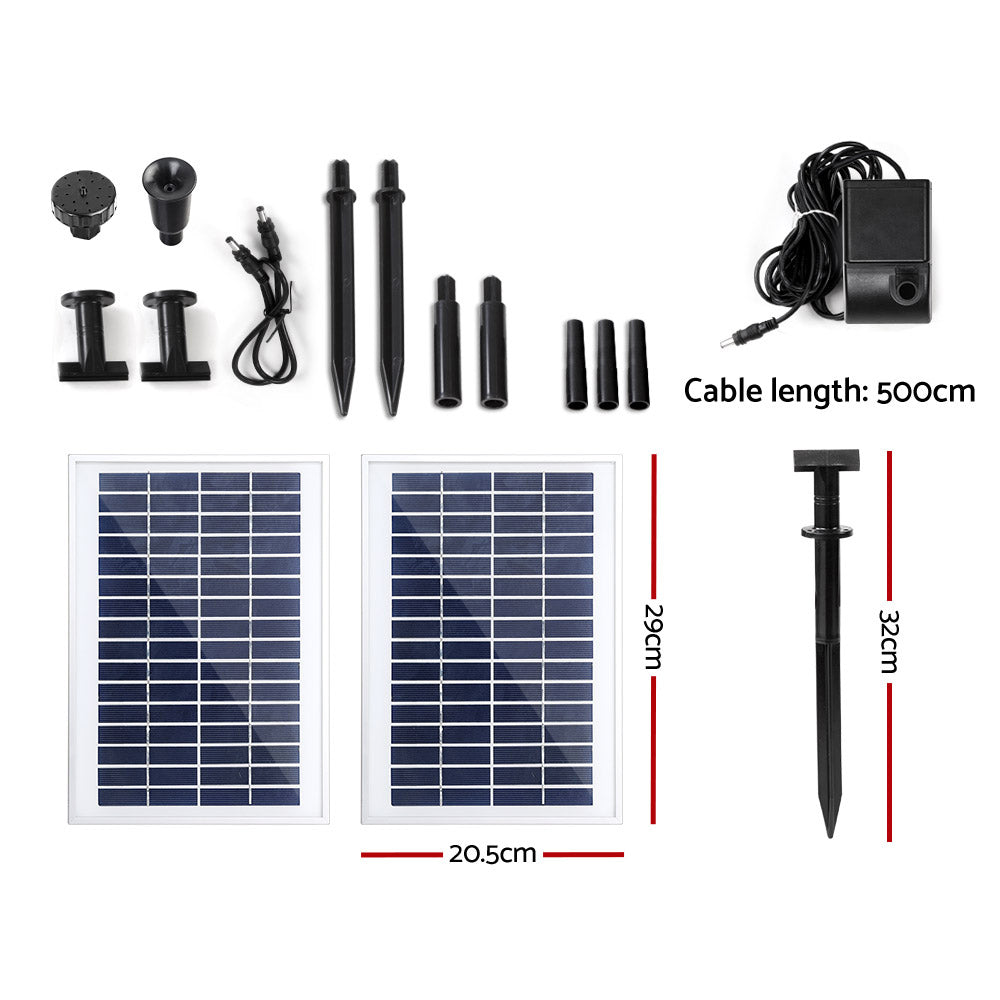 Gardeon Solar Pond Pump Water Fountain Filter Kit Outdoor Submersible Panel Tristar Online