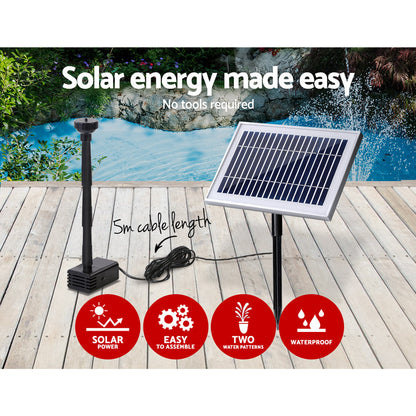 Gardeon Solar Pond Pump Powered Water Outdoor Submersible Fountains Filter 4.6FT Tristar Online