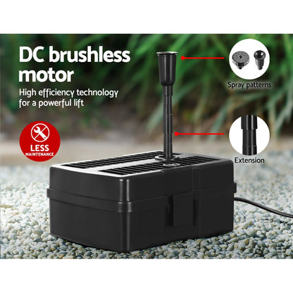 Gardeon Solar Pond Pump with Eco Filter Box Water Fountain Kit 4.6FT Tristar Online
