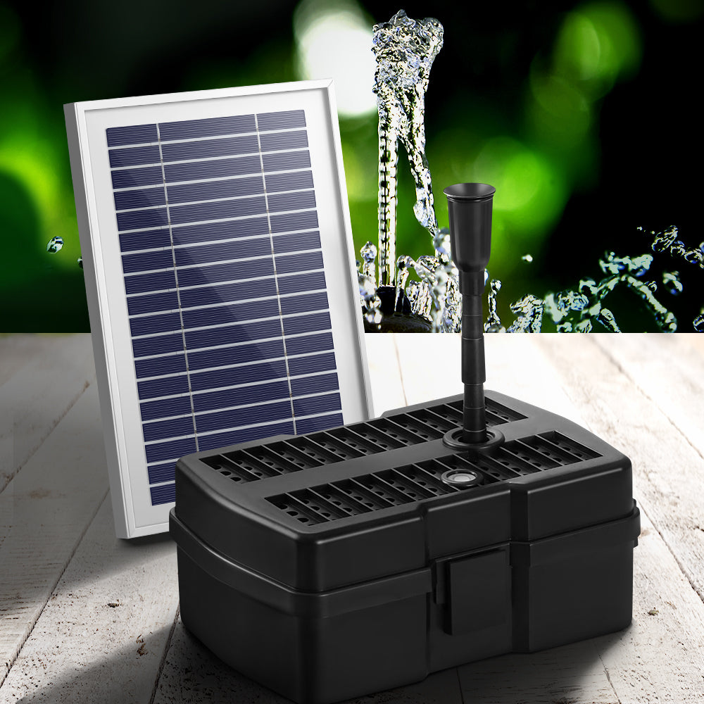 Gardeon Solar Pond Pump with Eco Filter Box Water Fountain Kit 4.6FT Tristar Online