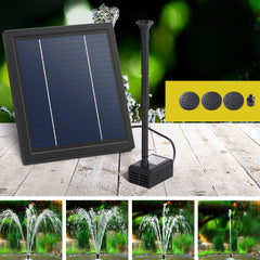 Gardeon Solar Pond Pump Submersible Powered Garden Pool Water Fountain Kit 6.1FT Tristar Online