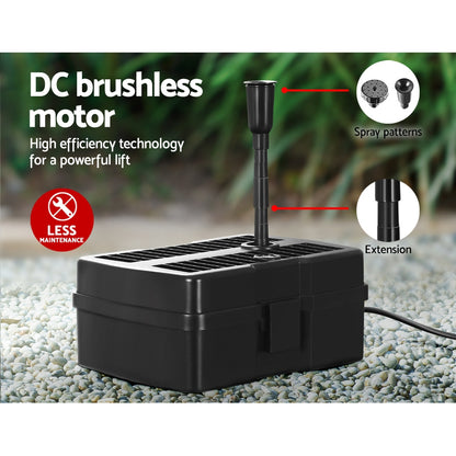 Gardeon Solar Pond Pump with Eco Filter Box Water Fountain Kit 5FT Tristar Online