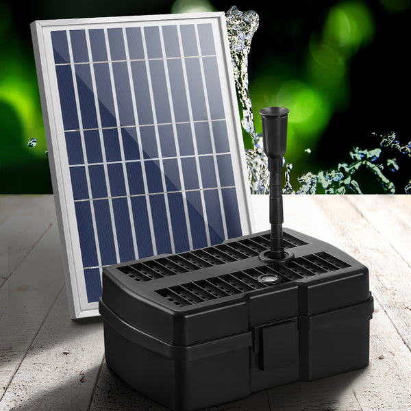 Gardeon Solar Pond Pump with Eco Filter Box Water Fountain Kit 5FT Tristar Online