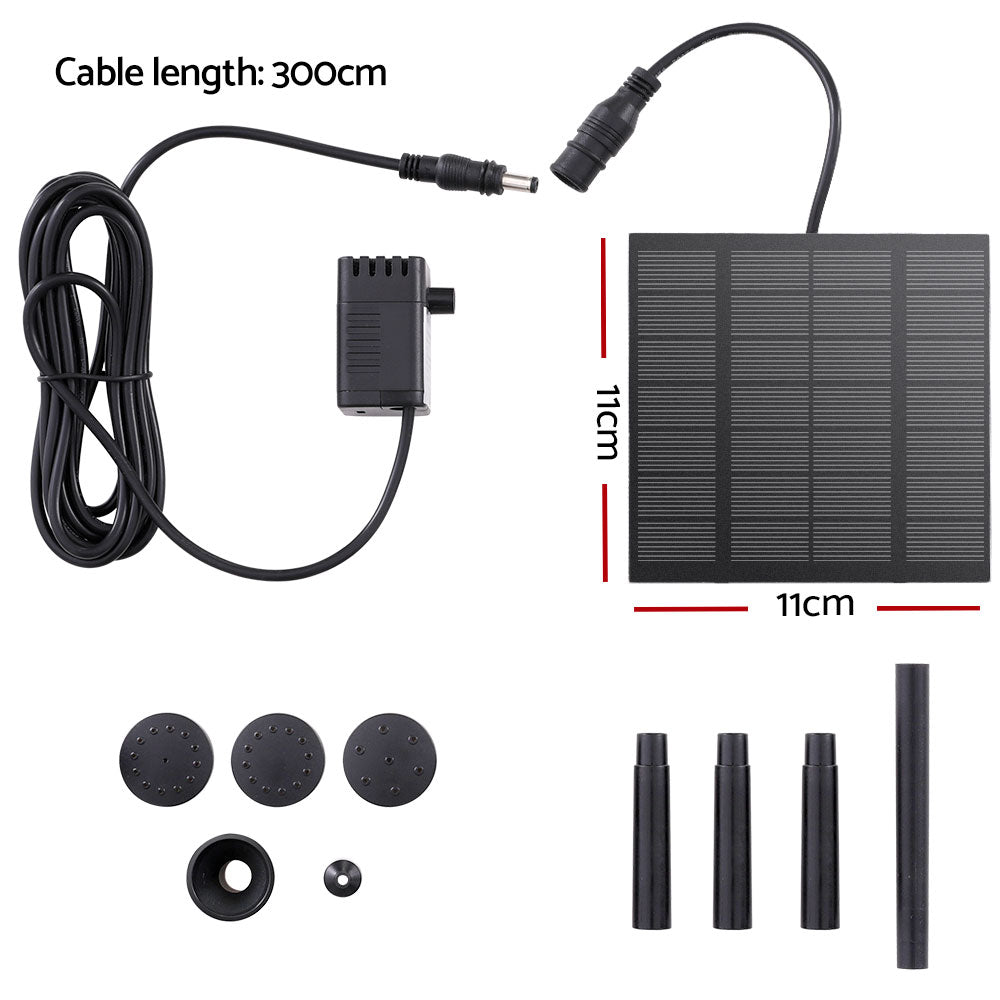 Gardeon Solar Pond Pump Submersible Powered Garden Pool Water Fountain Kit 2.6FT Tristar Online