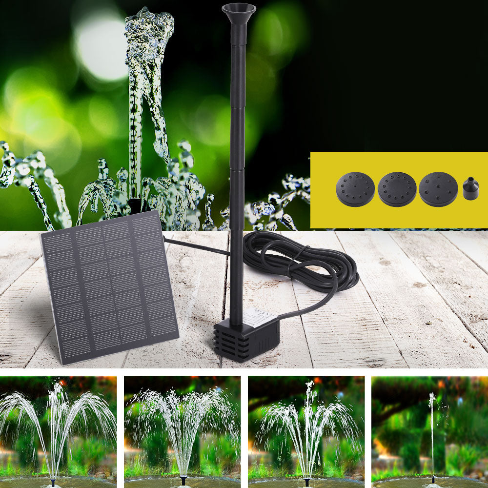 Gardeon Solar Pond Pump Submersible Powered Garden Pool Water Fountain Kit 2.6FT Tristar Online