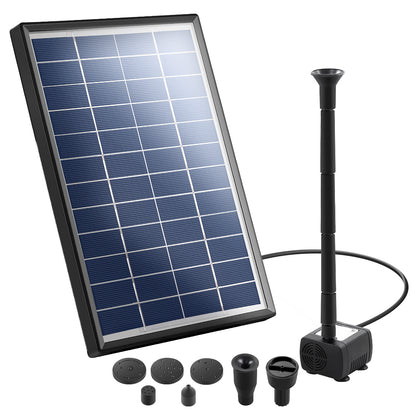 Solar Pond Pump Powered Garden Bird Bath Submersible Kit Panel Outdoor 6 FT Tristar Online