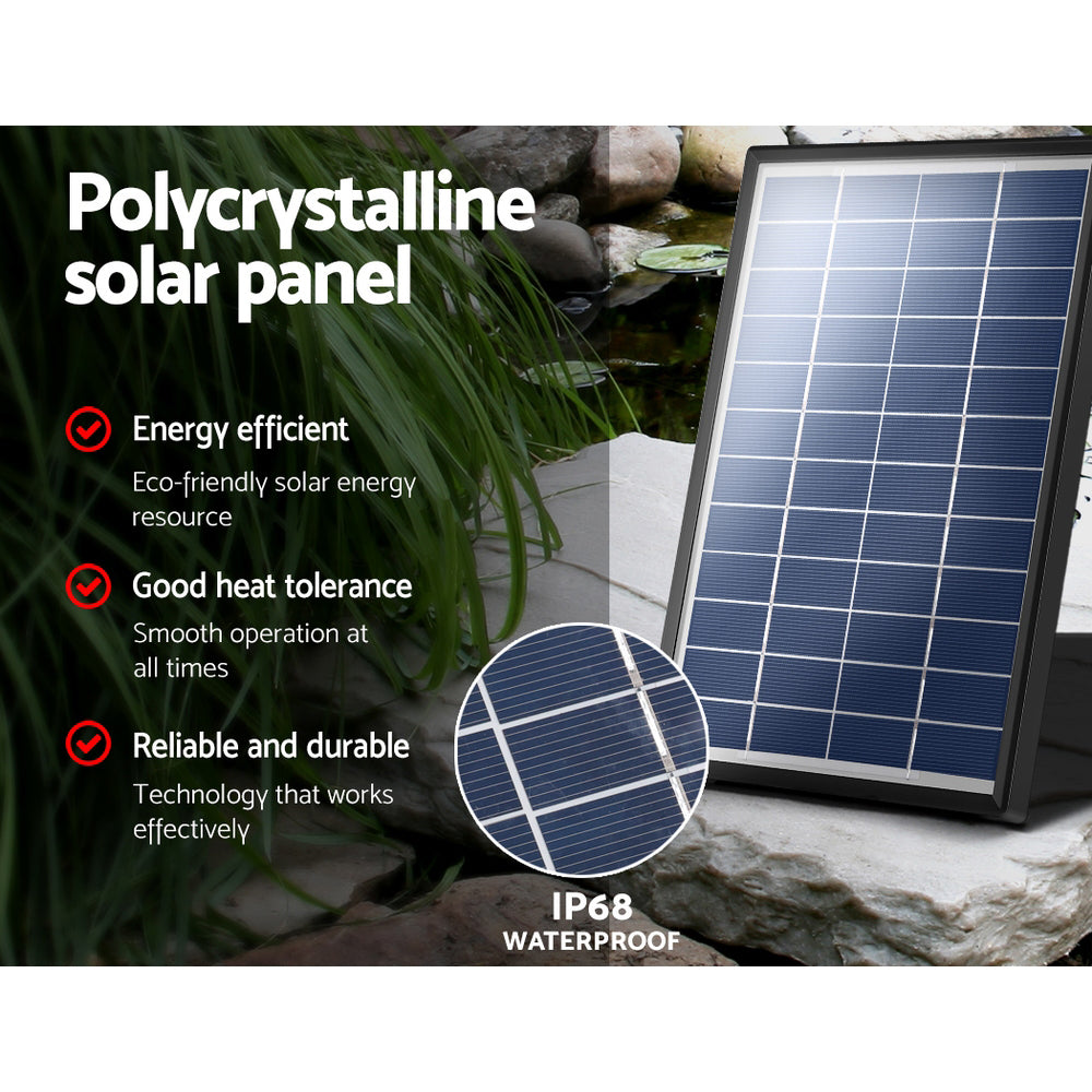 Solar Pond Pump Powered Garden Bird Bath Submersible Kit Panel Outdoor 6 FT Tristar Online