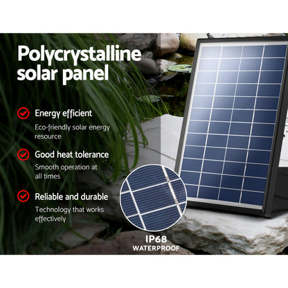 Solar Pond Pump Powered Garden Bird Bath Submersible Kit Panel Outdoor 6 FT Tristar Online