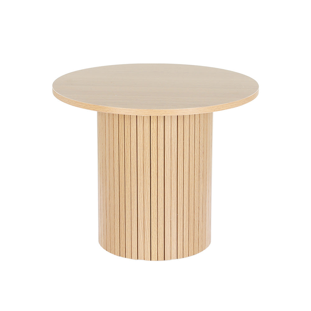 Artiss Coffee Table Round Side Table Fluted Base PIIA Tristar Online