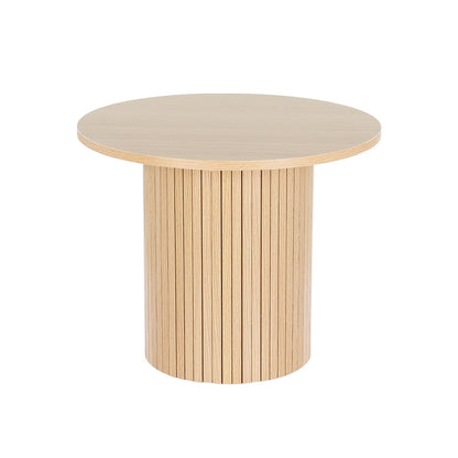 Artiss Coffee Table Round Side Table Fluted Base PIIA Tristar Online