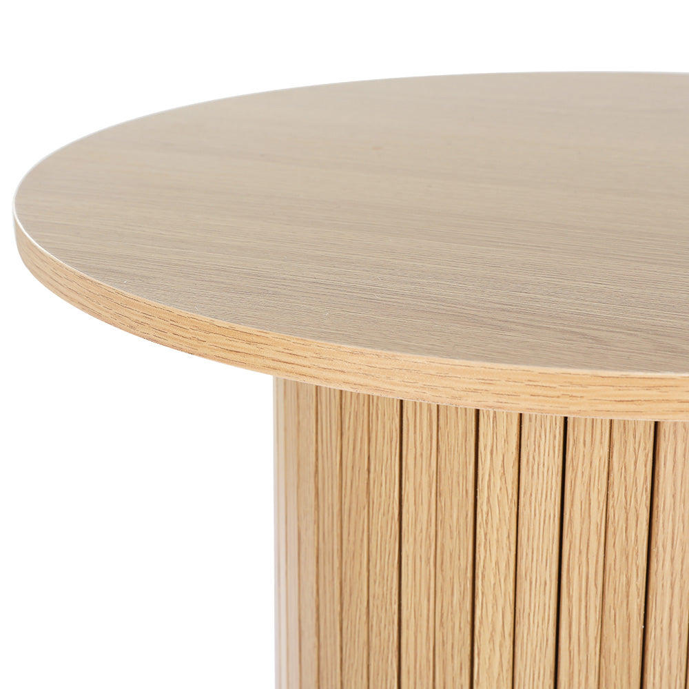 Artiss Coffee Table Round Side Table Fluted Base PIIA Tristar Online