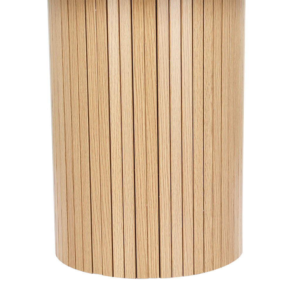 Artiss Coffee Table Round Side Table Fluted Base PIIA Tristar Online