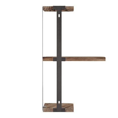 Artiss Floating Wall Shelves Brackets 3 Tiers Corner Display DIY Wall Mount Rack Tristar Online