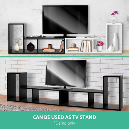 Artiss Bookshelf L Shape DIY - Black Tristar Online