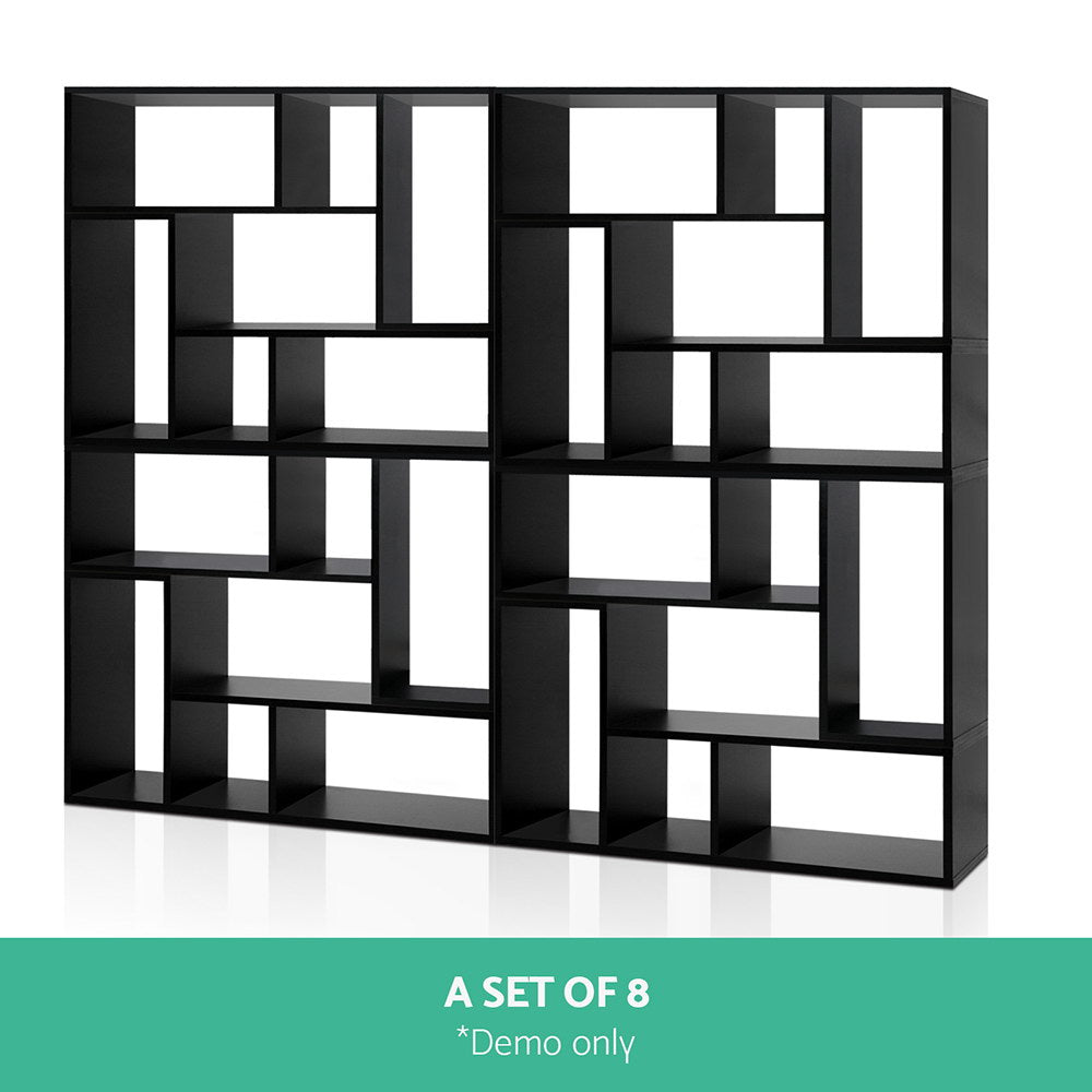 Artiss Bookshelf L Shape DIY - Black Tristar Online