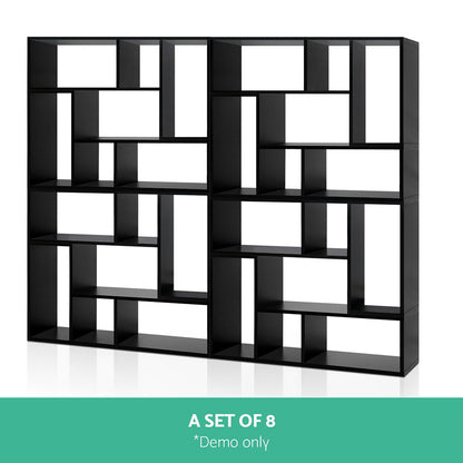 Artiss Bookshelf L Shape DIY - Black Tristar Online