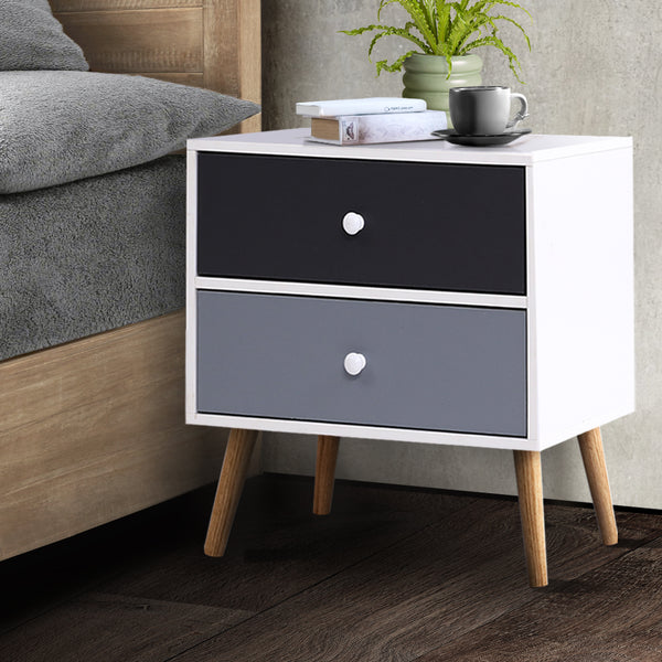 Artiss Bedside Tables Drawers Side Table Nightstand Lamp Side Storage Cabinet Tristar Online
