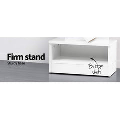 Artiss Tree Bookshelf 7 Tiers - ECHO White Tristar Online