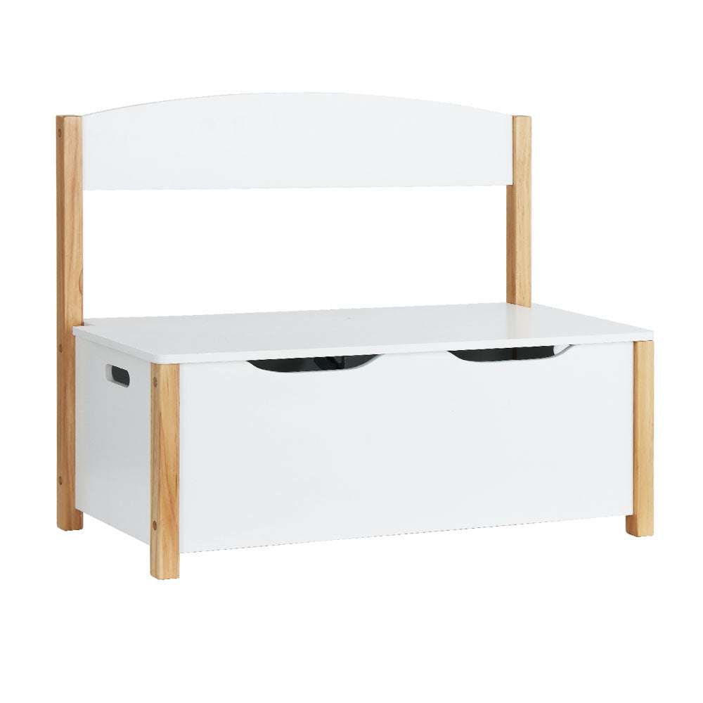Keezi Kids Toy Box Chest Storage Blanket Children Room Organiser Seating Bench Tristar Online