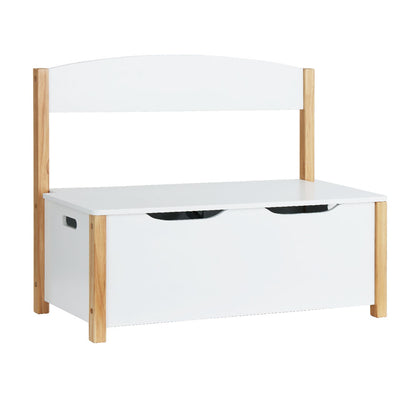 Keezi Kids Toy Box Chest Storage Blanket Children Room Organiser Seating Bench Tristar Online
