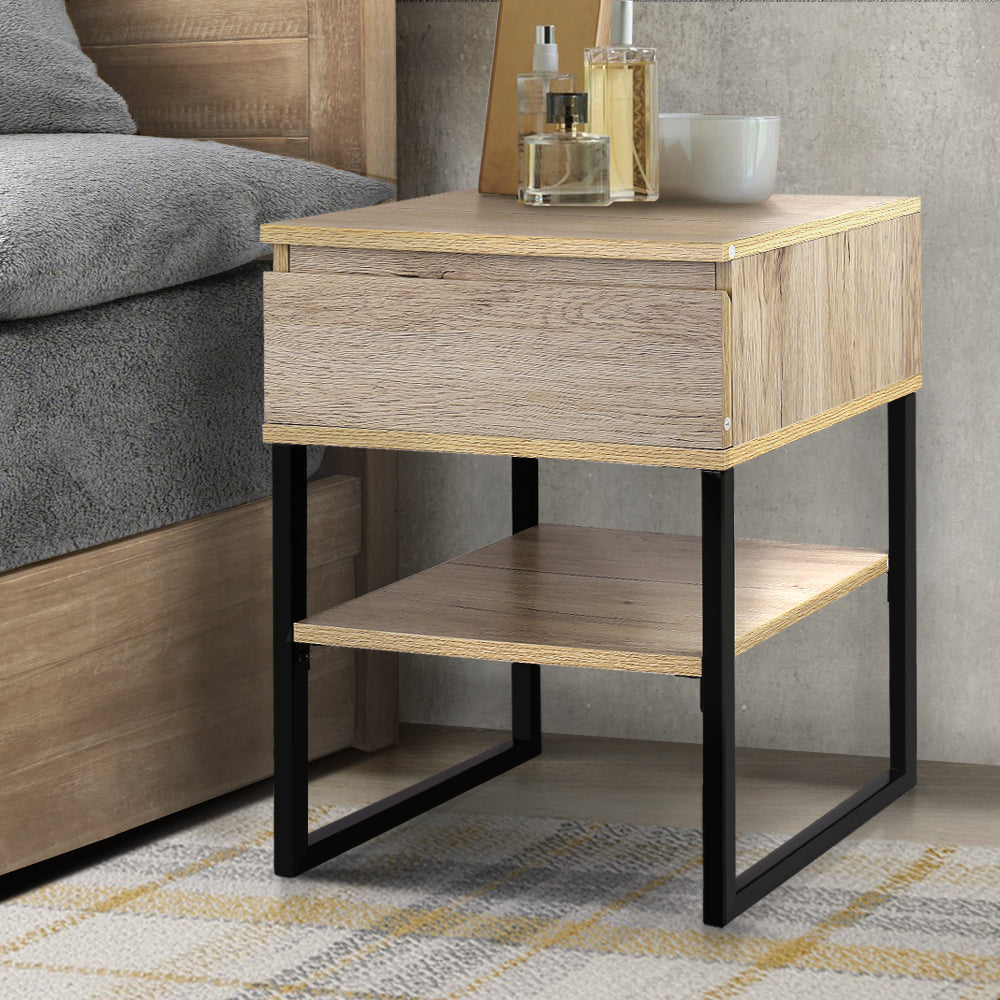 Artiss Chest Style Metal Bedside Table Tristar Online
