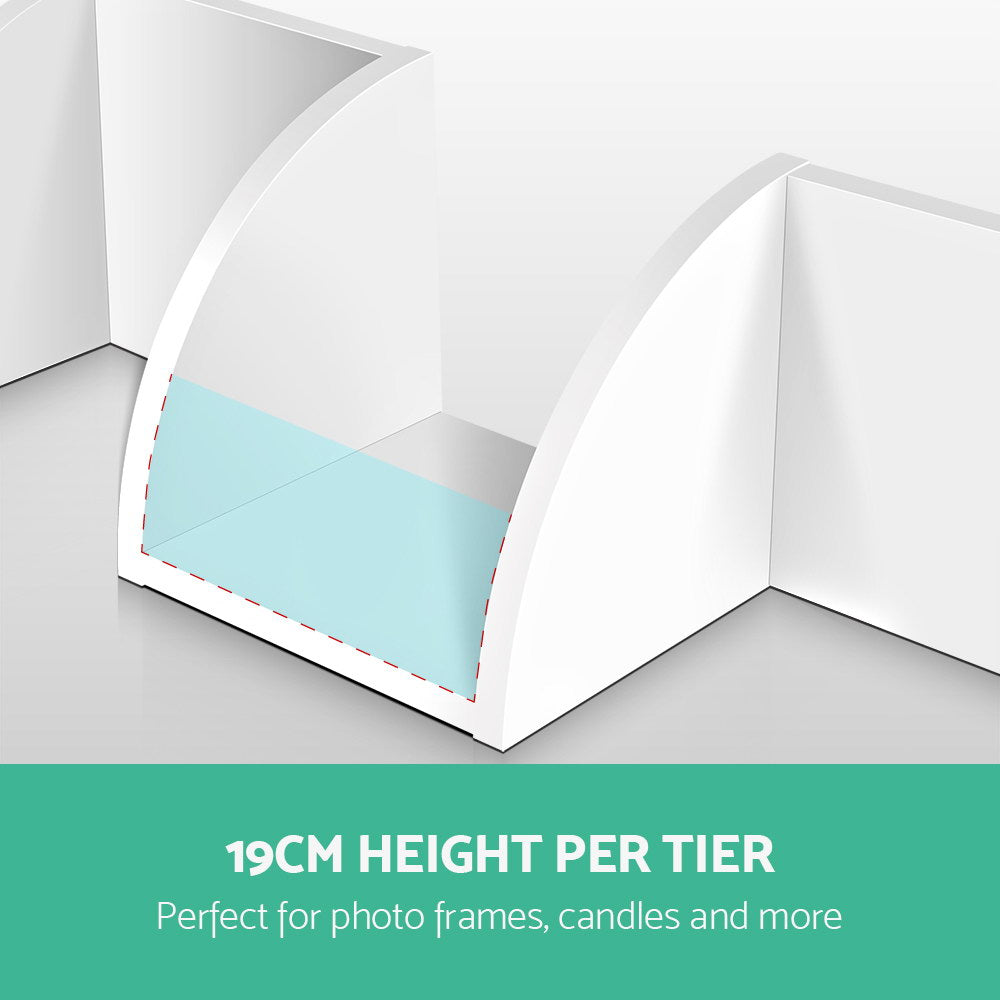 Artiss Wall Shelf Corner Floating 5-Tier White Tristar Online