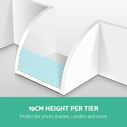 Artiss Wall Shelf Corner Floating 5-Tier White Tristar Online