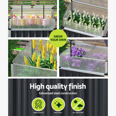 Greenfingers Raised Garden Bed Cold Frame Greenhouse Cover Planter 80x49x74c Tristar Online