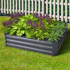 Greenfingers 2x Garden Bed 120x90cm Planter Box Raised Container Galvanised Herb Tristar Online