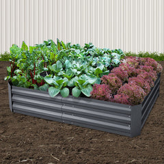Greenfingers Garden Bed 2PCS 150X90X30CM Galvanised Steel Raised Planter Tristar Online
