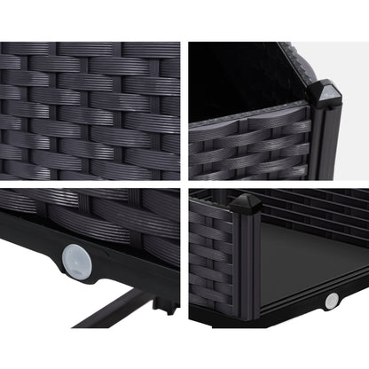 Greenfingers Garden Bed PP Raised Planter Flower Vegetable Outdoor 40x40x23cm Tristar Online