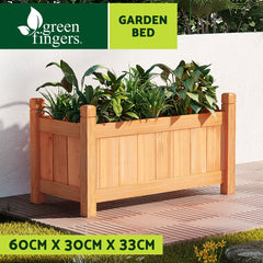 Greenfingers Garden Bed Raised Wooden Planter Box Vegetables 60x30x33cm Tristar Online