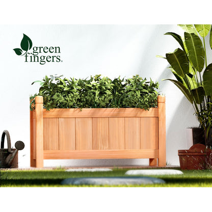 Greenfingers Garden Bed Raised Wooden Planter Box Vegetables 60x30x33cm Tristar Online