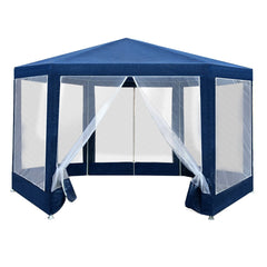 Instahut Gazebo?2x2m Marquee Wedding Party Tent Outdoor Camping Mesh Wall Canopy Shade Gazebos Navy Tristar Online