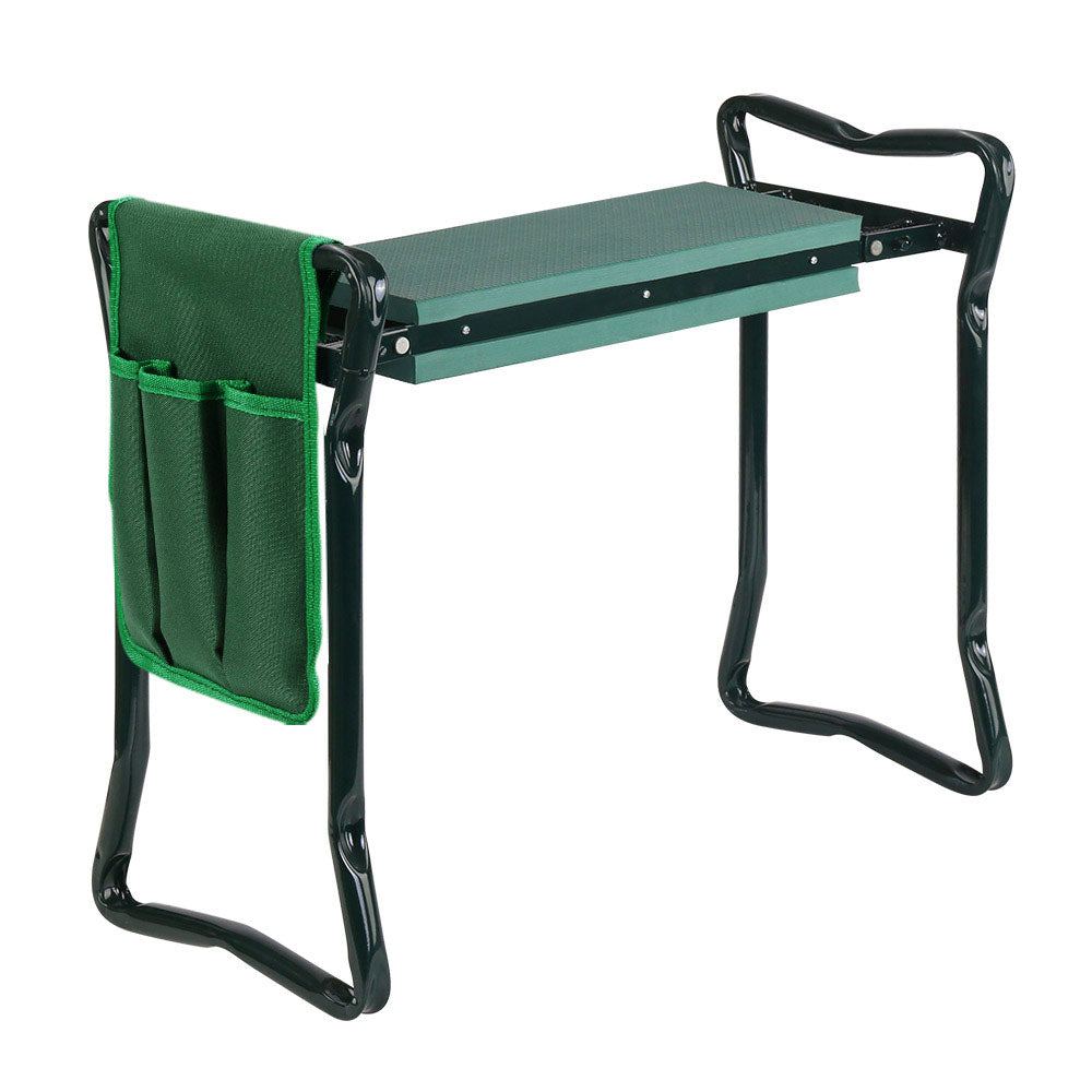 Gardeon Garden Kneeler 3-in-1 Padded Seat Stool Outdoor Bench Knee Pad Foldable Tristar Online